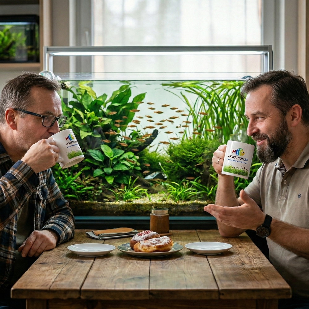 Kubek ceramiczny Akwarium24 - idealny na kawę, herbatę lub akwarystyczną inspirację